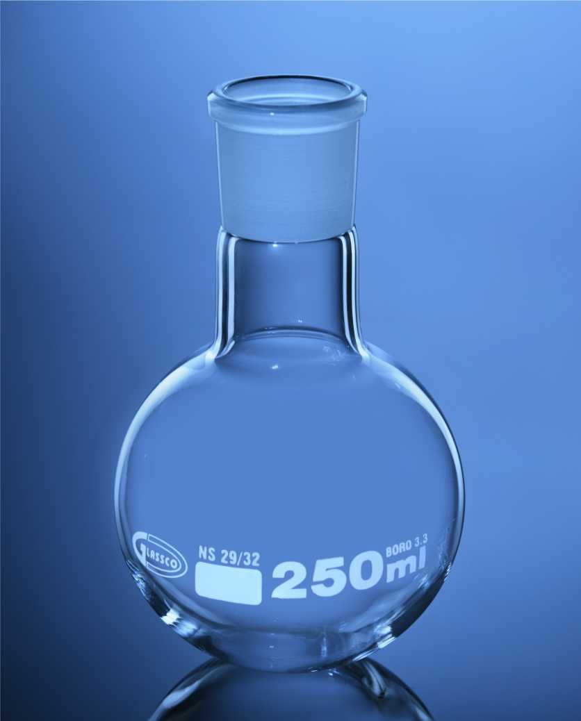 Glassco Round Bottom Flask Single Neck NS Joint
