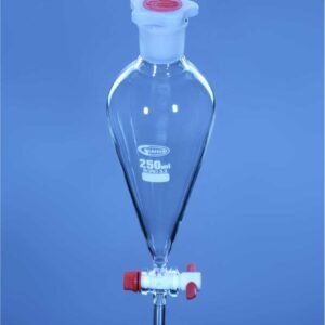 Separating Funnel Squibb Shape with PTFE Stopcock