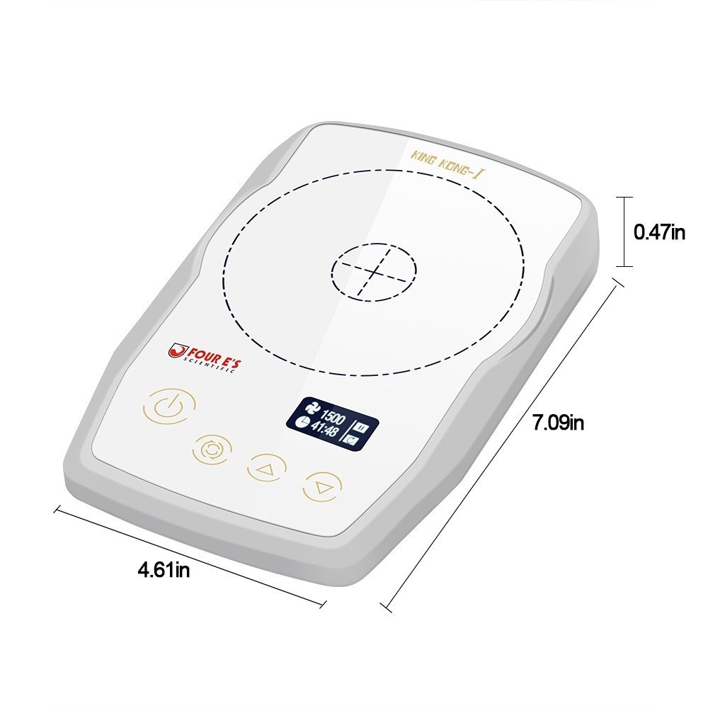 Four E's Scientific MI0102001D ultra-flat mini magnetic stirrer with tempered glass plate Ireland - 1