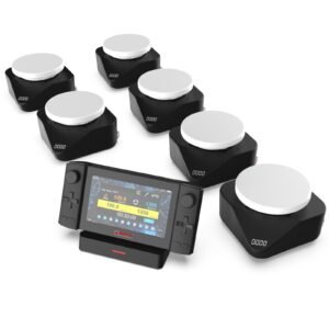Four E's Scientific MS321 multi magnetic hotplate stirrer hub system bundle with 6 stirrers and touchscreen controller Ireland